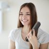 Cordless Negative Ion Hair Straightener Brush Rechargeable Mini Styling Comb with 12 Heating Levels Anti-scald 30S Preheating 30Mins Auto Sleep LCD Di