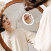30X Magnifying Mirror With Light 3 Colors Dimmable Brightness Included Tweezer Scissor 
Travel Magnifying Makeup Mirror with Suction Cup 360° Adjusta
